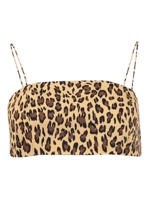 Adam Lippes leopard-print bandeau top