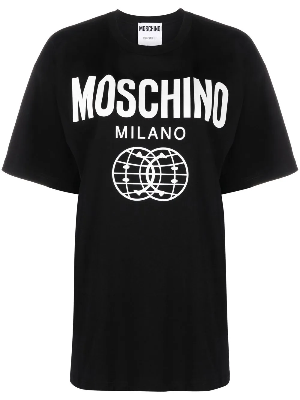 

Moschino playera con logo estampado - Negro