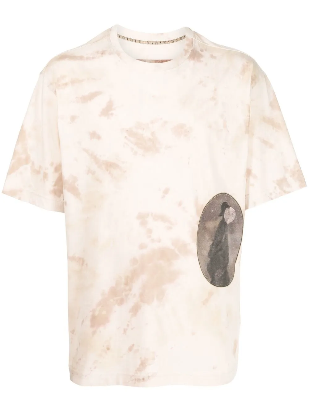 

Ziggy Chen tie-dye short-sleeve T-shirt - Brown