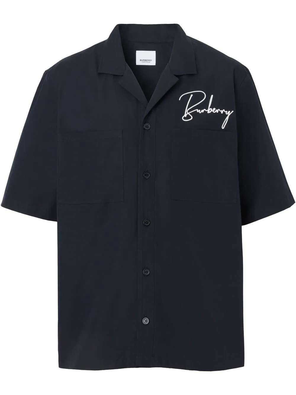 

Burberry chest-logo short-sleeve shirt - Blue