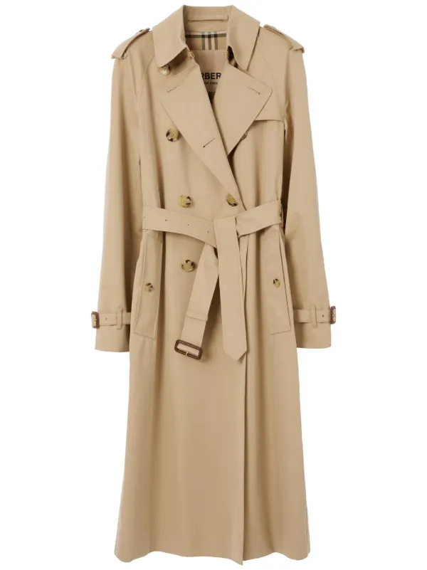 Burberry The Long Waterloo Heritage Trench Coat Neutrals FARFETCH AU