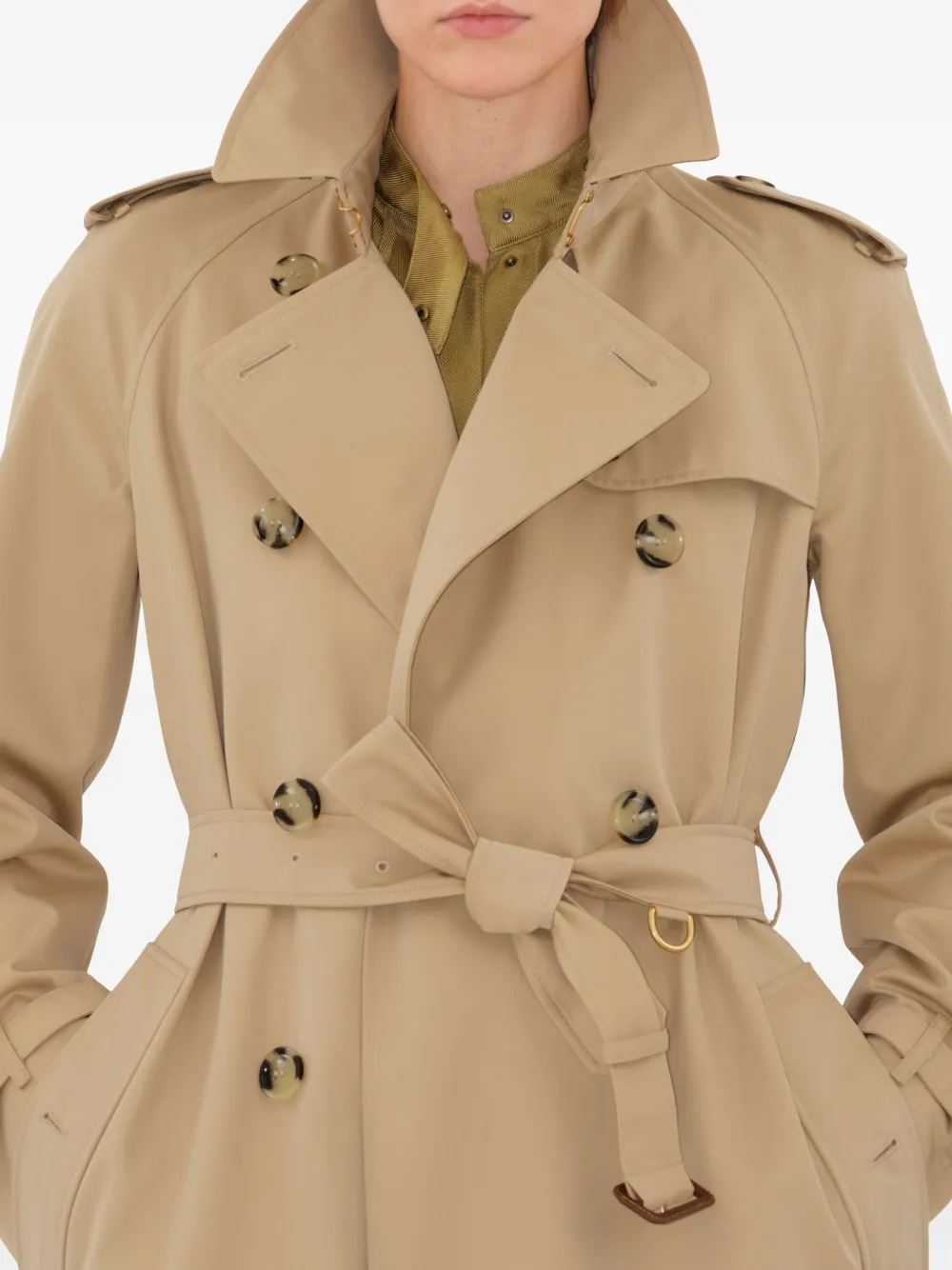 Burberry ロング ウォータールー ヘリテージ トレンチコート