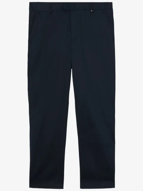 Burberry embroidered monogram straight-leg trousers
