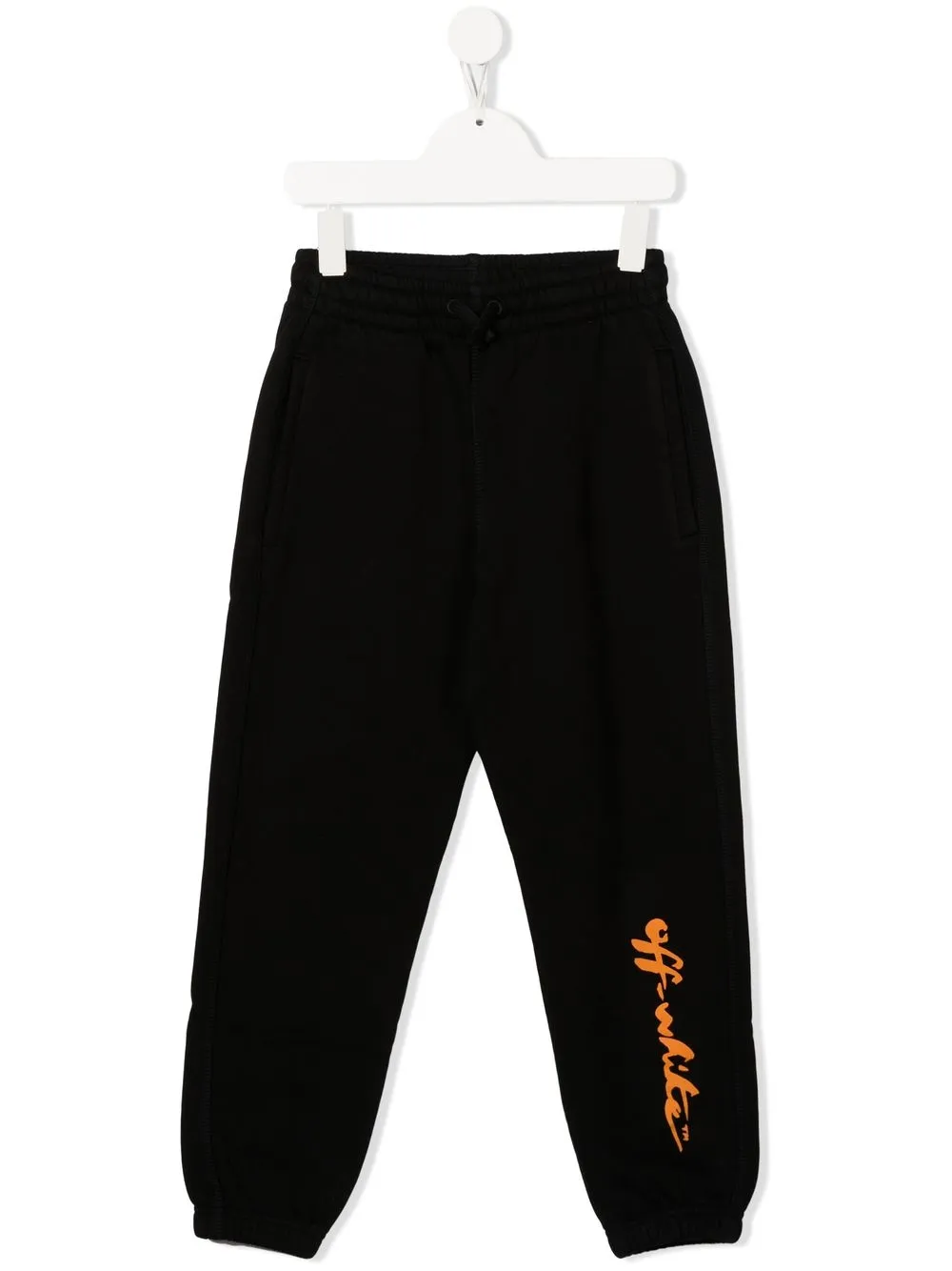 

Off-White Kids pants con logo estampado - Negro