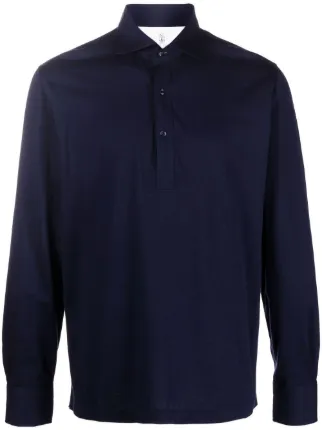 brunello cucinelli long sleeve polo