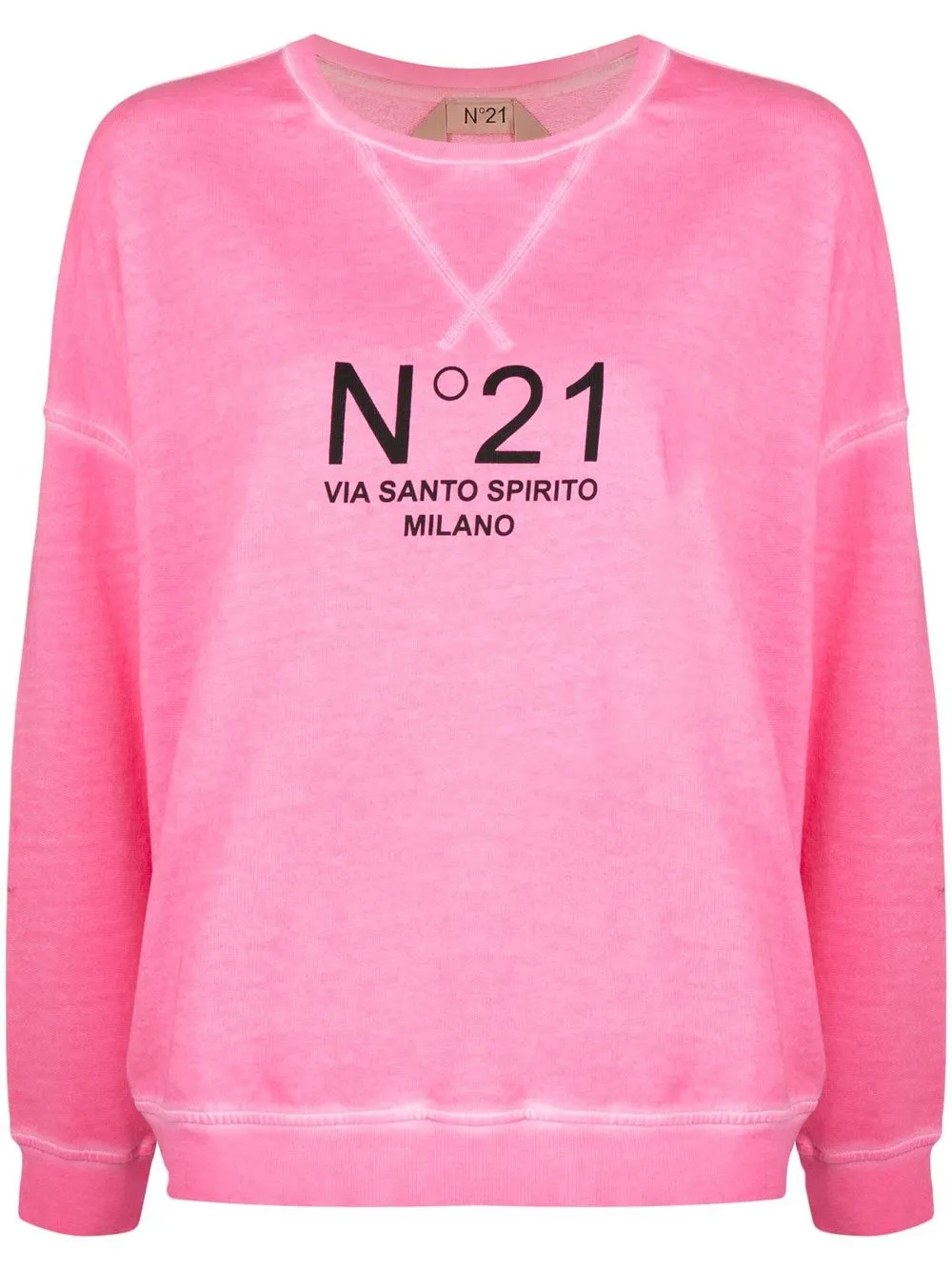 

Nº21 sudadera oversize con logo estampado - Rosado