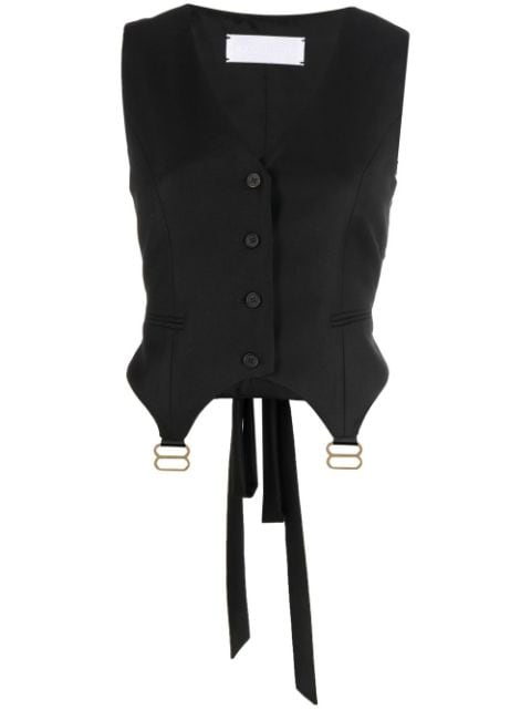 RXQUETTE V-neck button-up vest