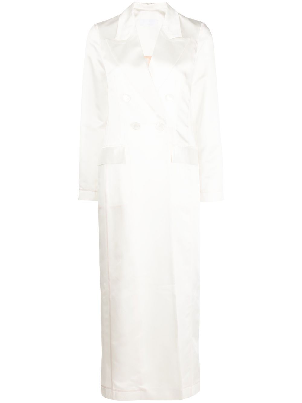 

RAQUETTE double-breasted tailored coat - White