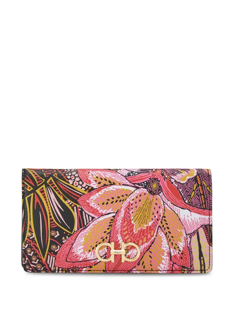 

Ferragamo Gancini-logo continental wallet - Black