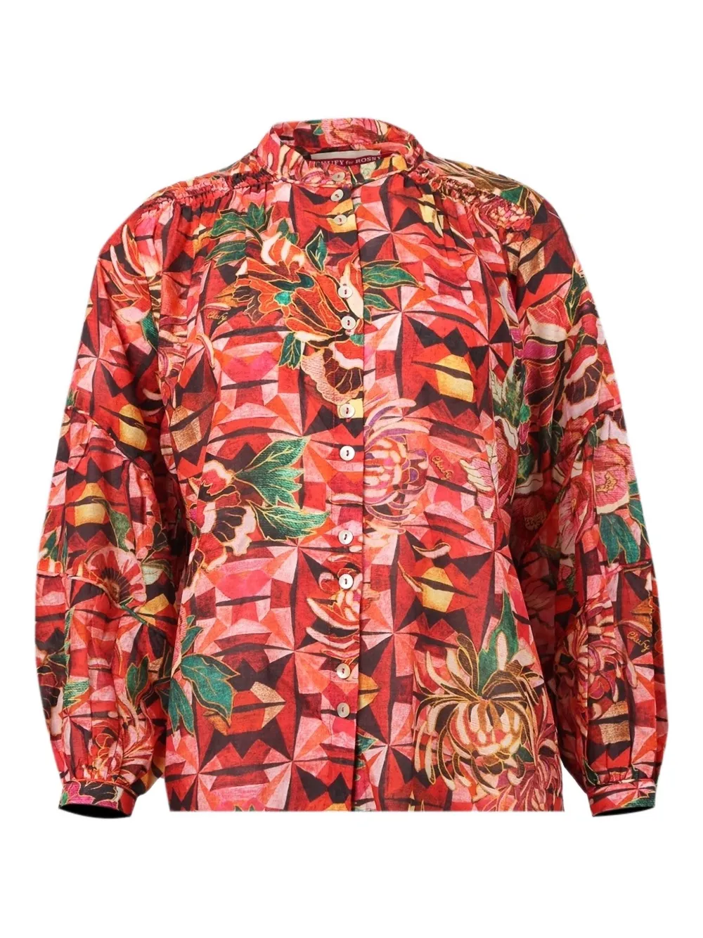 Chufy floral-print long-sleeve shirt - Rot