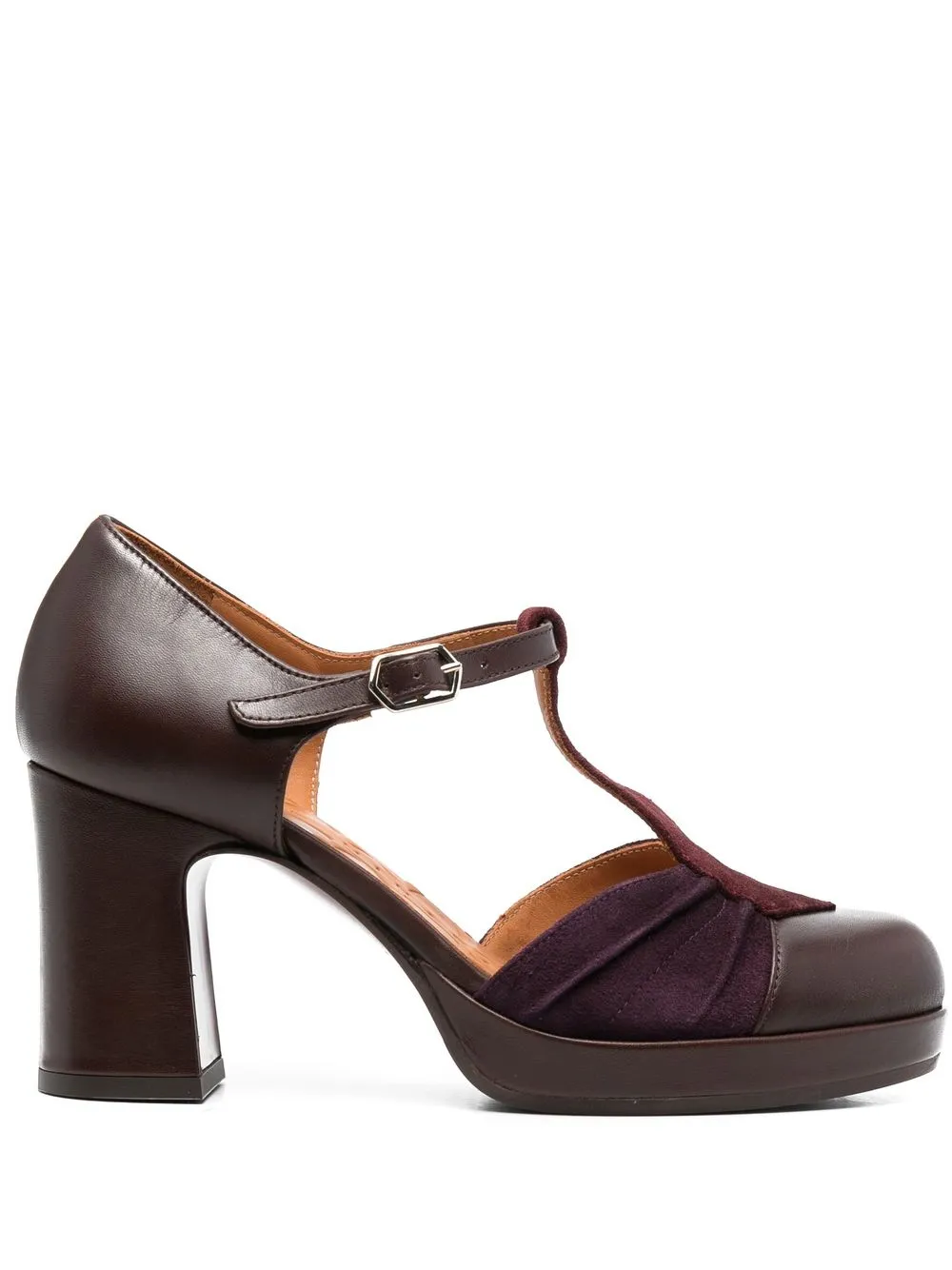 

Chie Mihara Dajud 80mm leather pumps - Brown