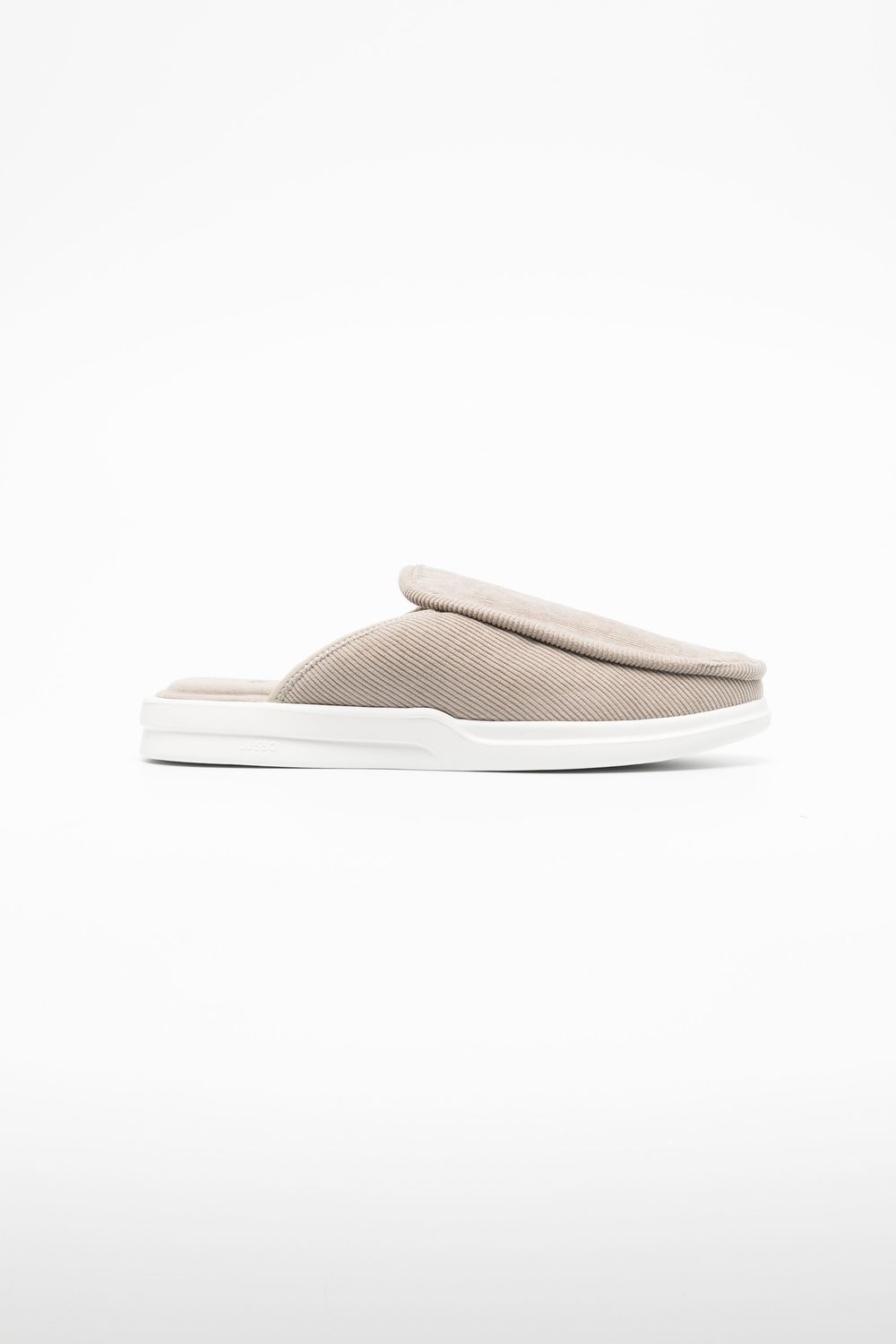 

Lusso slippers de pana con puntera redonda - Neutro