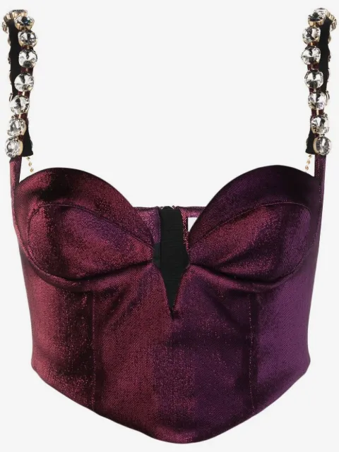 AREA Mussel cup bustier top