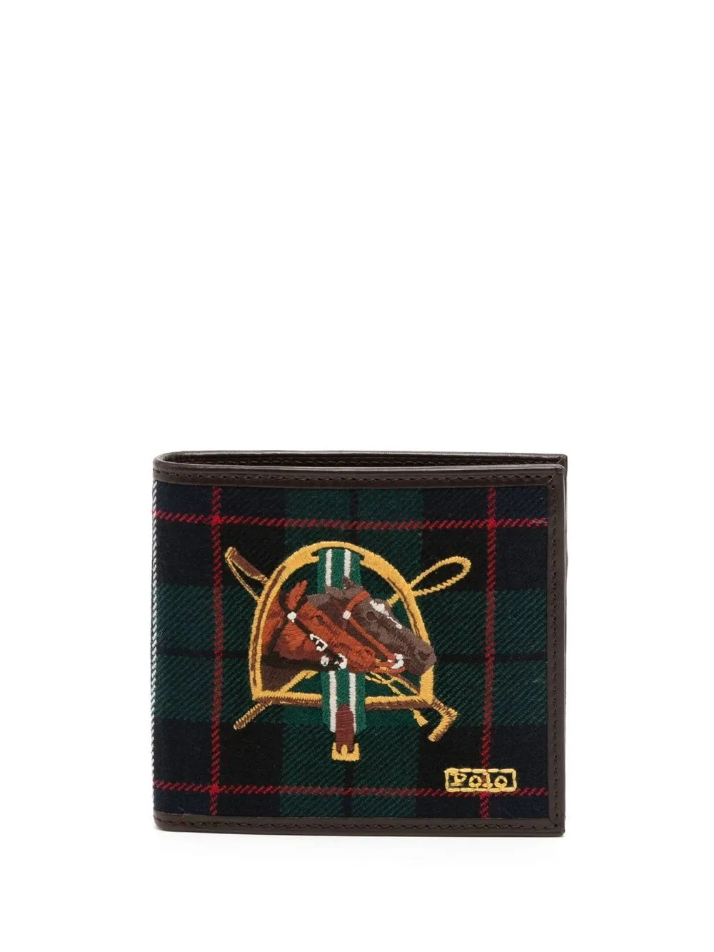 

Polo Ralph Lauren bi-fold graphic-print wallet - Green