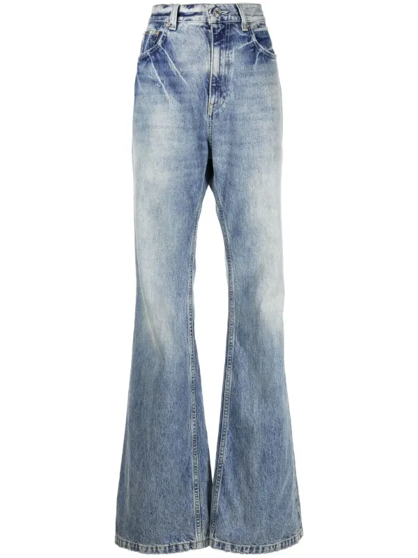 Balenciaga Flared Denim Jeans - Farfetch