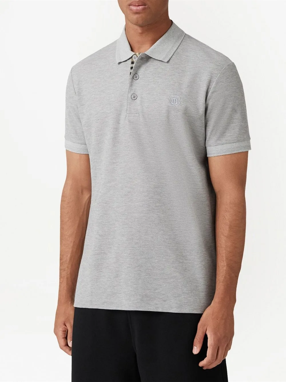 Burberry logo-embroidered Polo Shirt - Blue