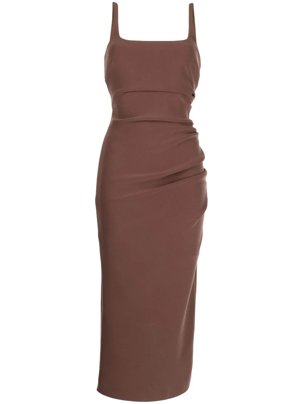 

BEC + BRIDGE Karina ruched midi dress - Brown