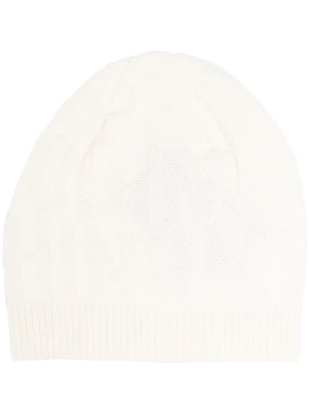 

Moschino gorro tejido con logo en intarsia - Blanco