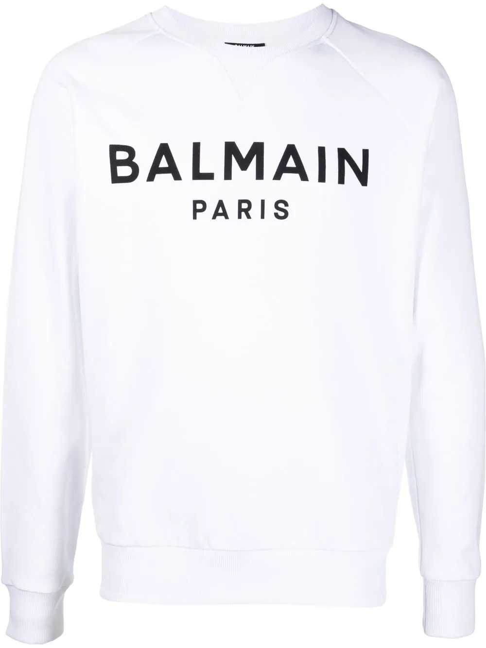 

Balmain sudadera con logo estampado - Blanco