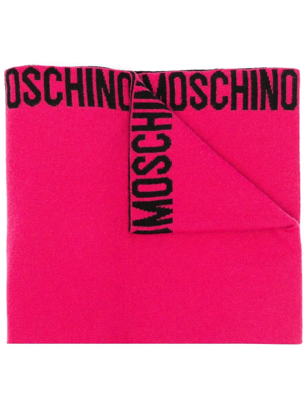 

Moschino bufanda con logo estampado - Rosado