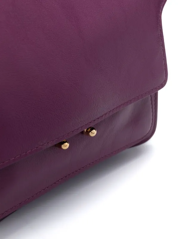 Marni trunk hot sale bag burgundy