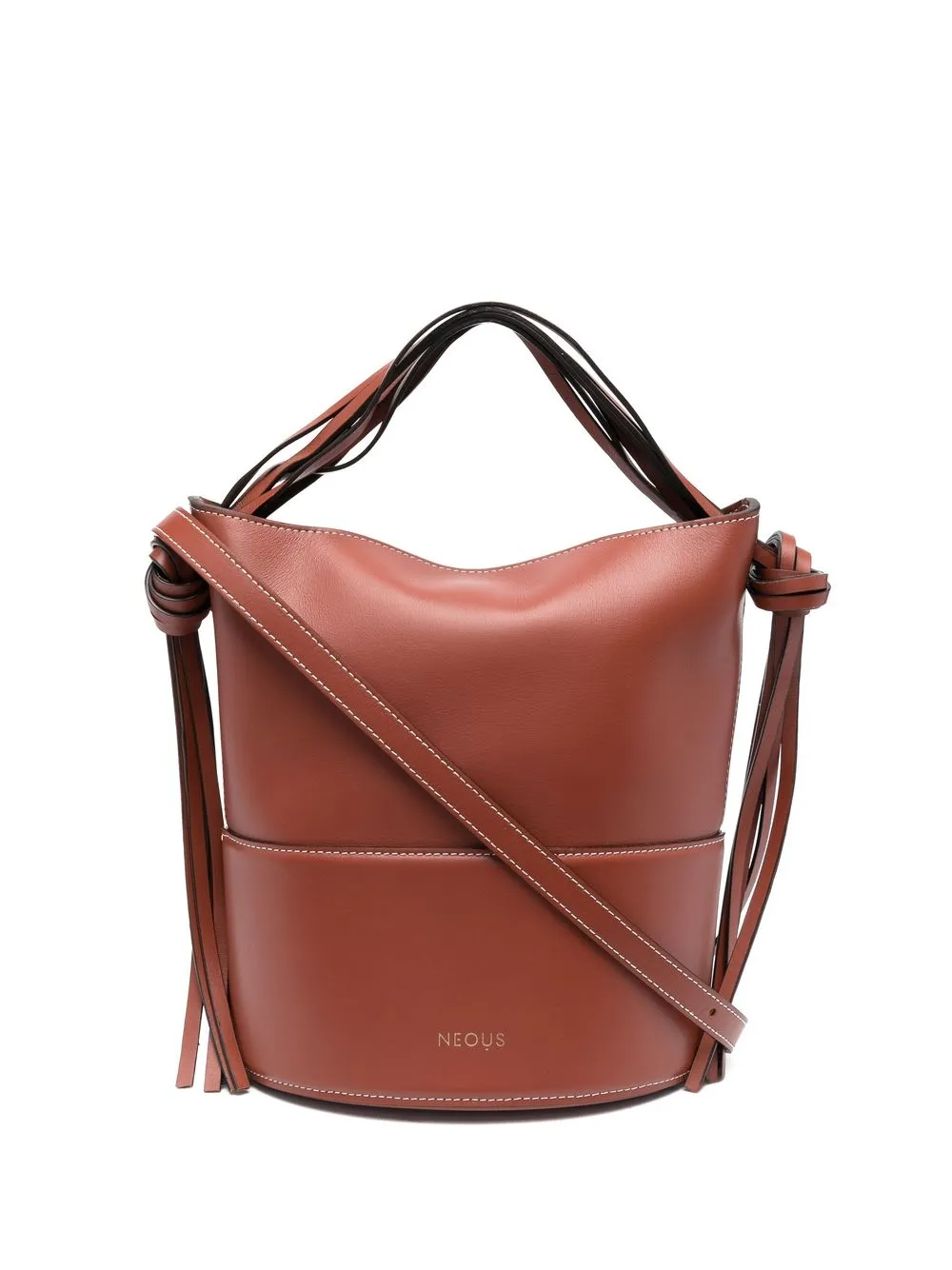 

NEOUS Musca leather bucket bag - Brown