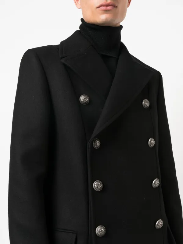 Balmain double-breasted Tailored Coat - Farfetch