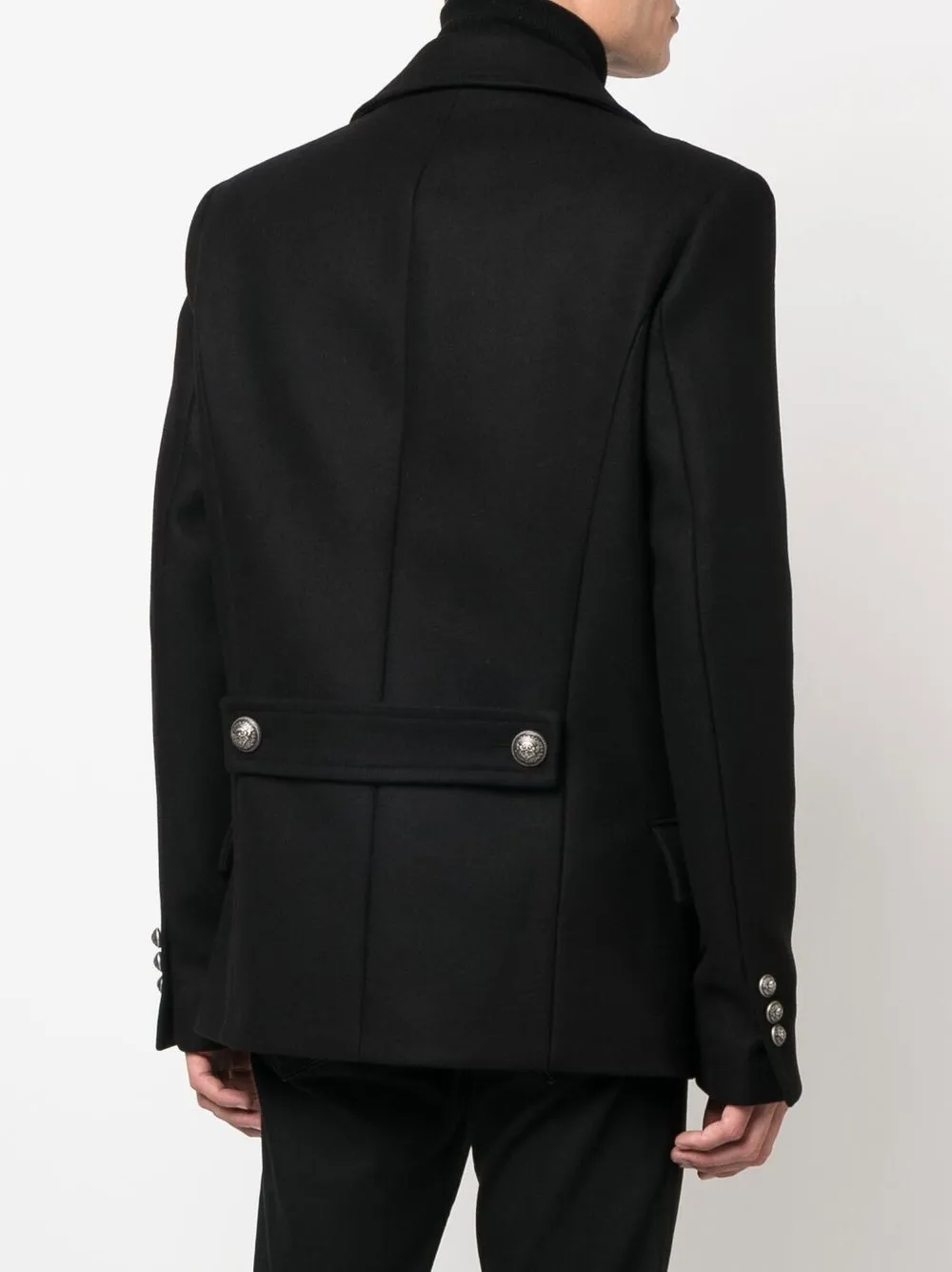 【関税込み】Balmain ホワイト ダブルジャケット Balmain ダブルジャケット | ブルー | FARFETCH JP