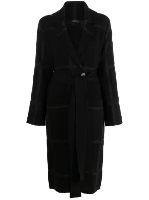 Low Classic faux-leather zip-up Coat | Brown | FARFETCH RO