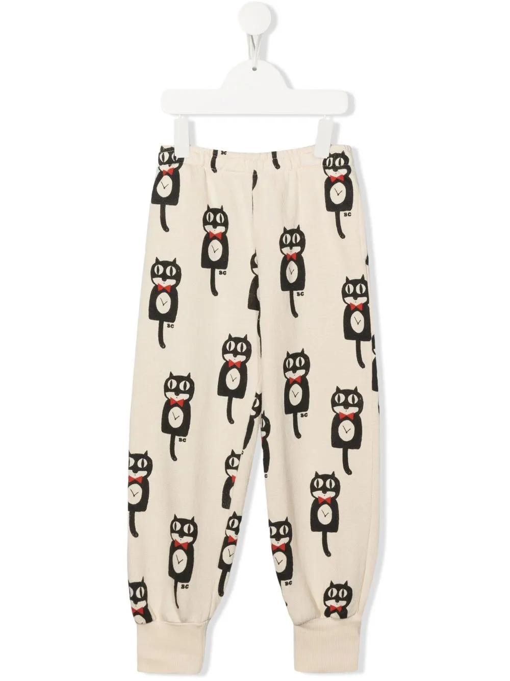 

Bobo Choses Cat O'Clock printed track pants - Neutrals