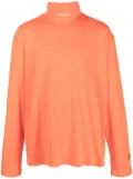 Heron Preston logo-detail roll-neck jumper - Orange