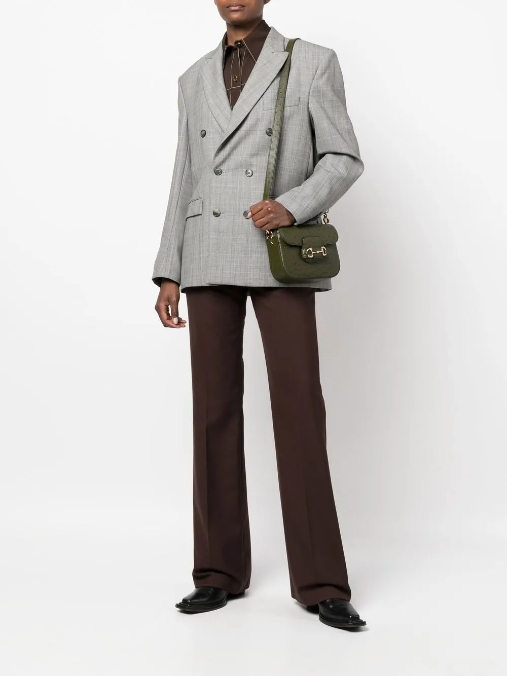 Gucci Horsebit 1995 schoudertas - Groen