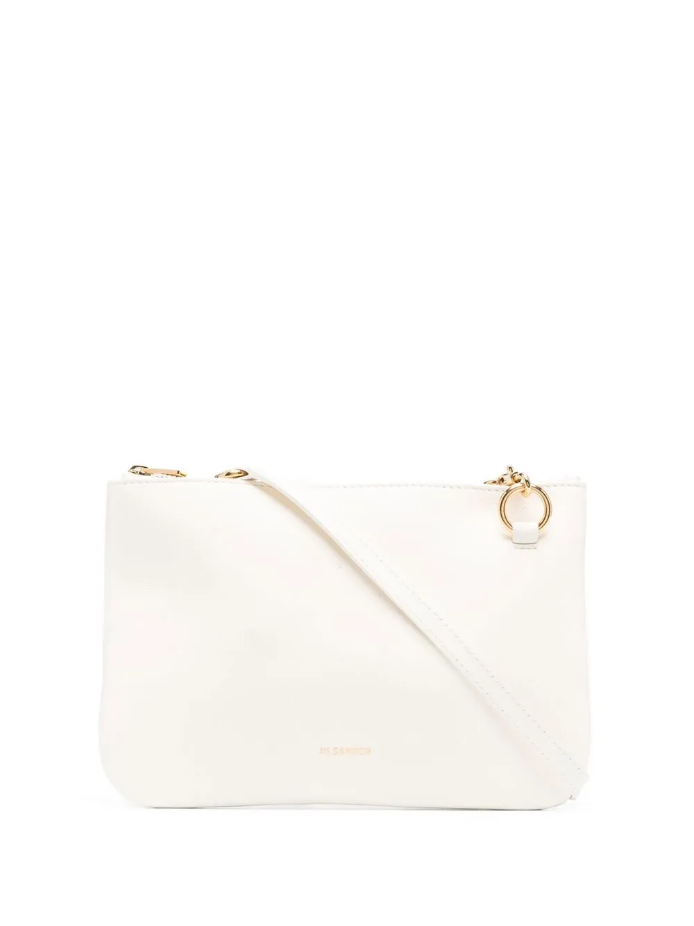 

Jil Sander bolsa de hombro con logo estampado - Blanco