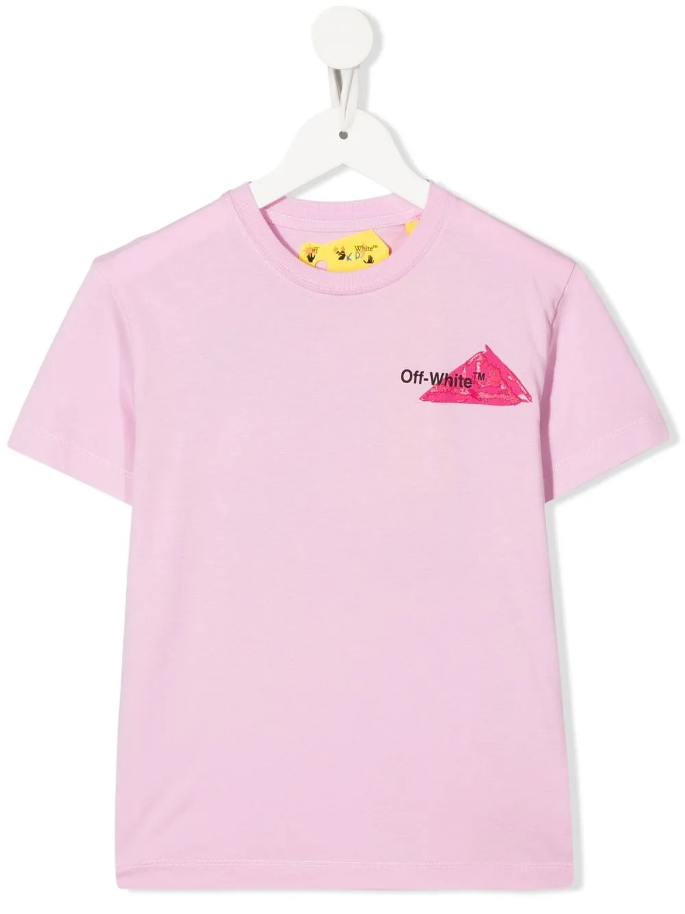 

Off-White Kids playera manga corta con logo estampado - Rosado