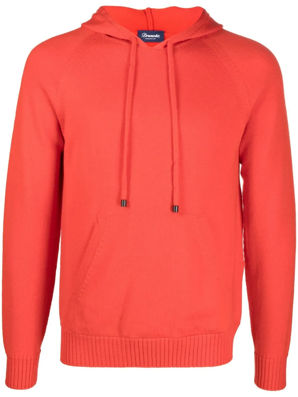 

Drumohr drawstring hood jumper - Red