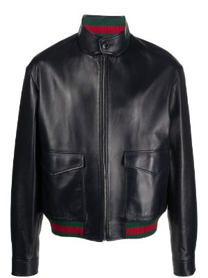 leather gucci jacket mens