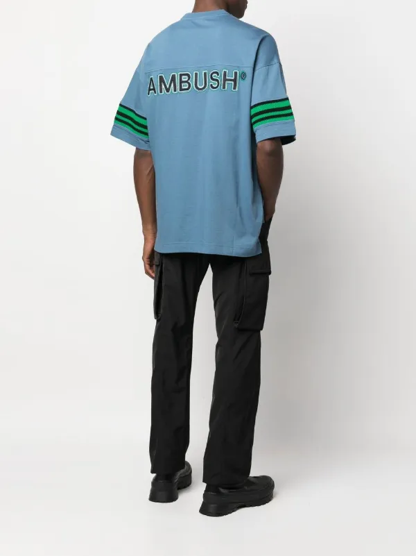 AMBUSH ロゴ Tシャツ | ブルー | FARFETCH JP