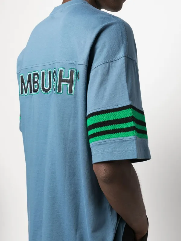 AMBUSH ロゴプリント Tシャツ ブルー Mサイズ AMBUSH ロゴ Tシャツ | ブルー | FARFETCH JP