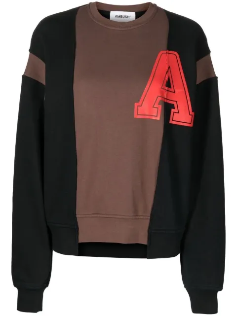 AMBUSH sudadera con diseño patchwork