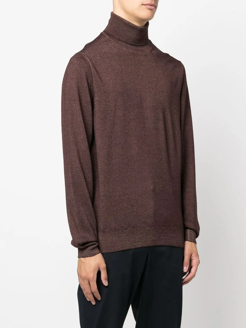 Lardini Pullover Mit Rollkragen   Braun 