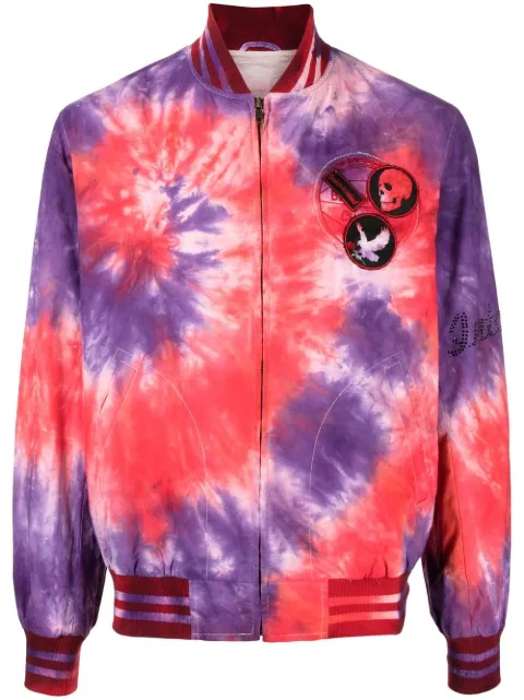 tie-dye bomber jacket