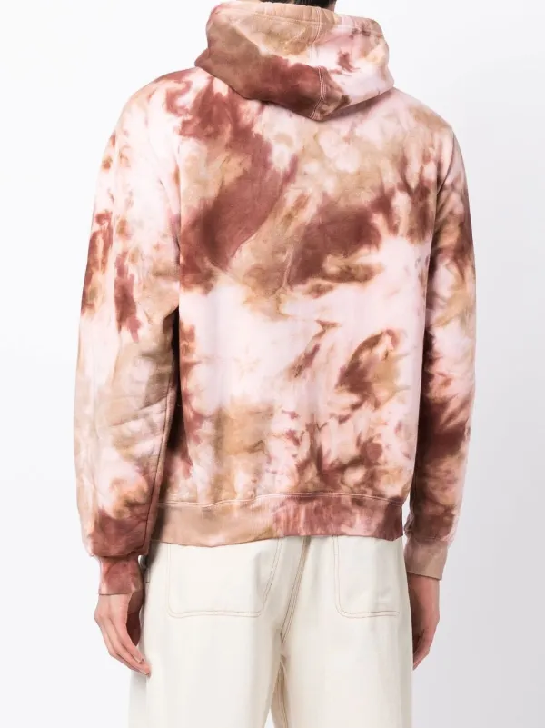 Stain Shade Logo tie-dye Hoodie | Brown | FARFETCH IN