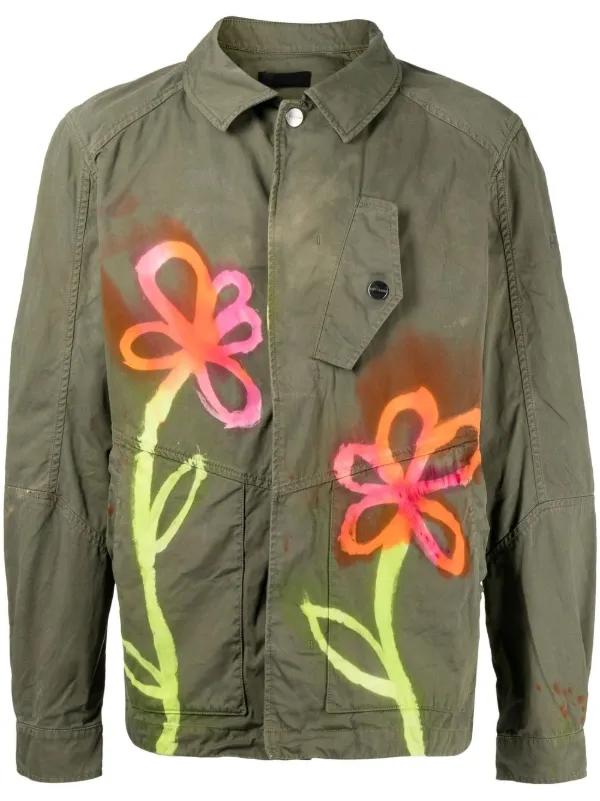 Stain Shade Floral button-down Jacket 