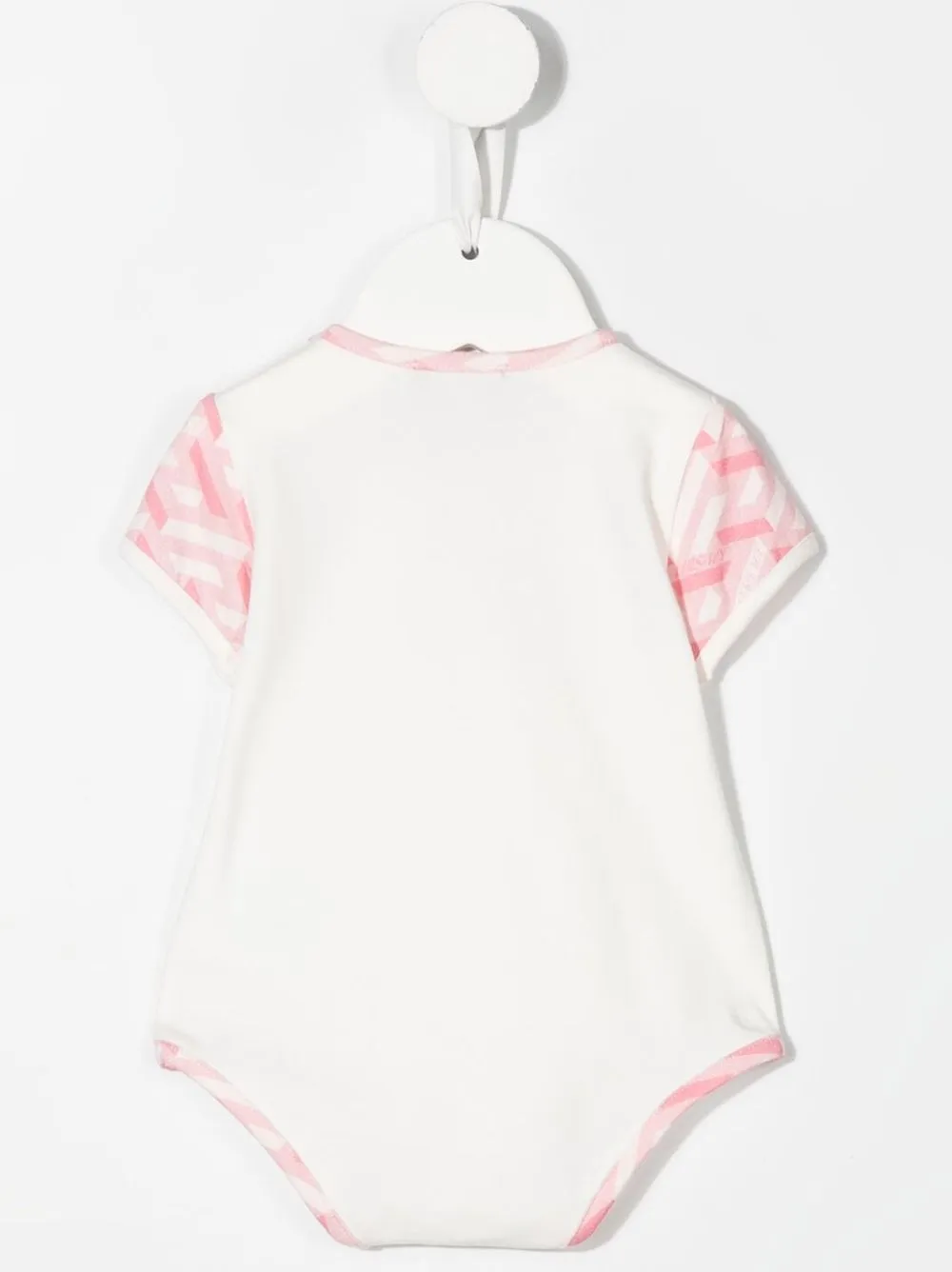 Versace Kids Romper met logoprint - Wit