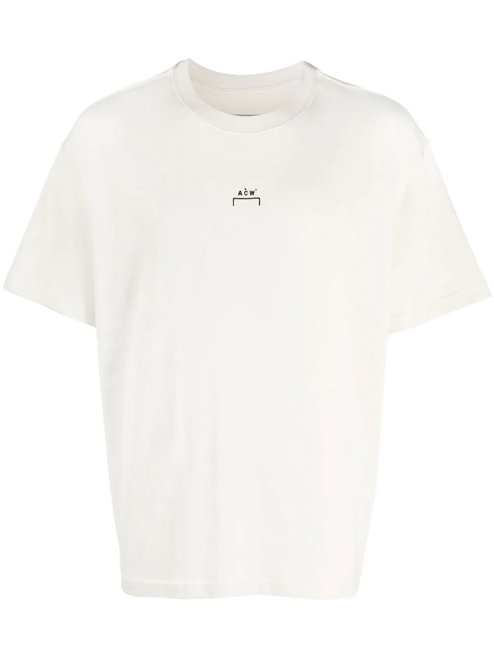 A-COLD-WALL* Essential logo-embroidered T-shirt - Neutrals