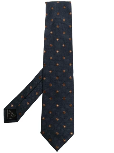 Brioni pointed silk tie