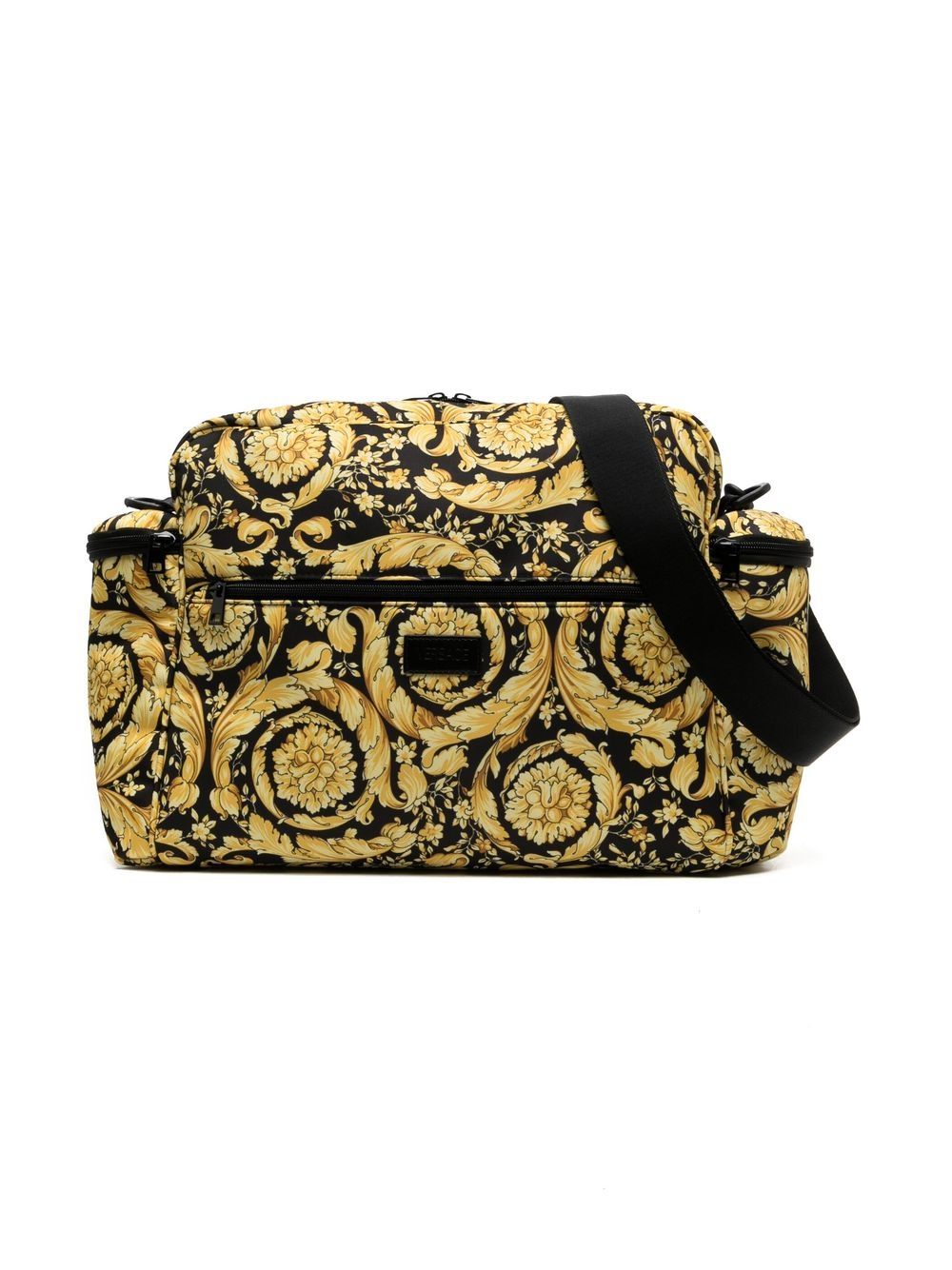 

Versace Kids Barocco-print changing bag - Black