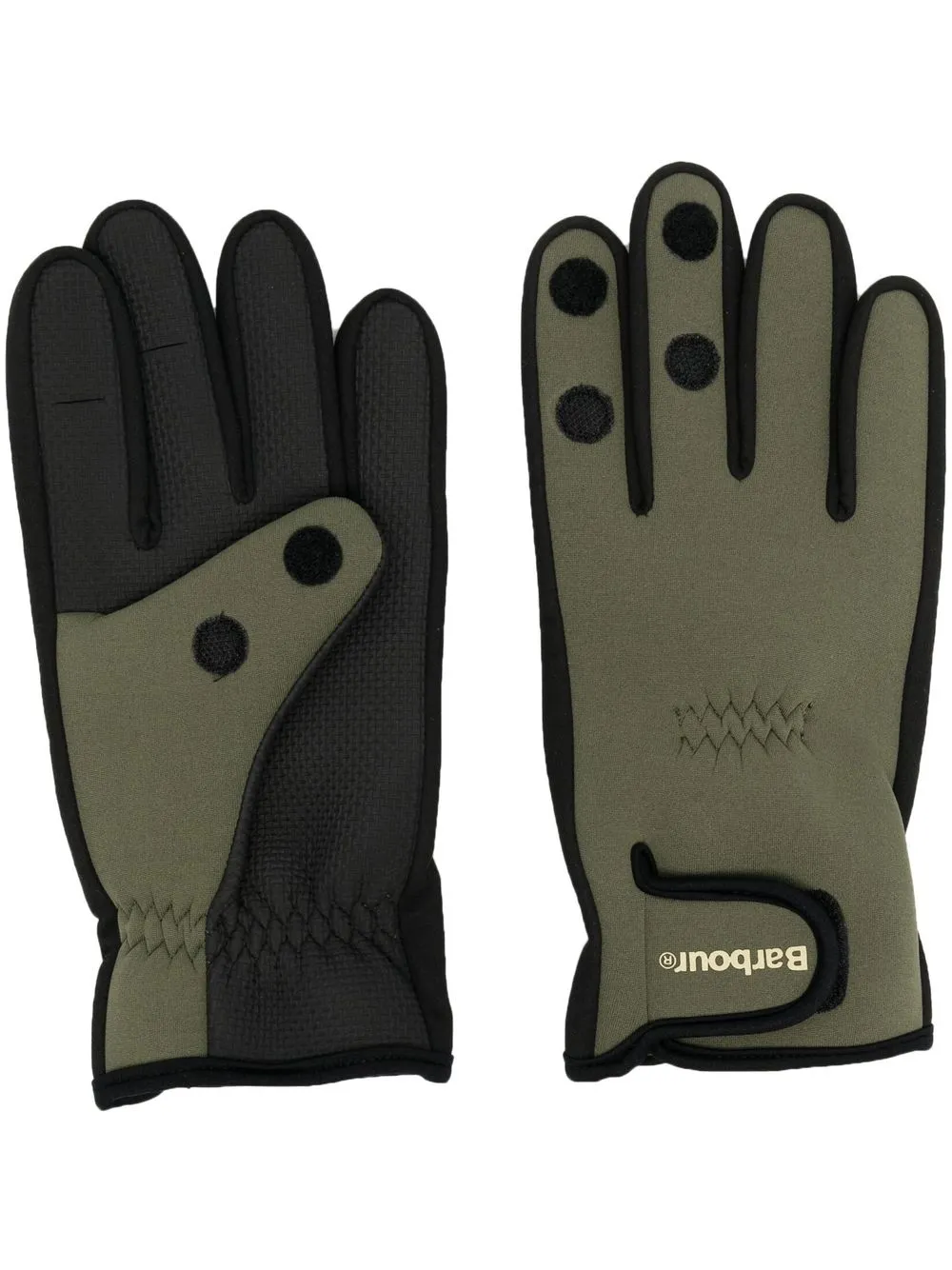

Barbour guantes Neoprene con logo estampado - Verde