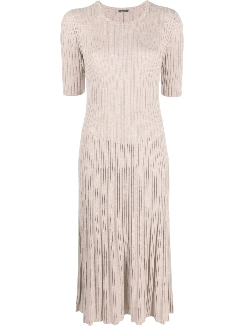 

JOSEPH ribbed-knit merino dress - Neutrals