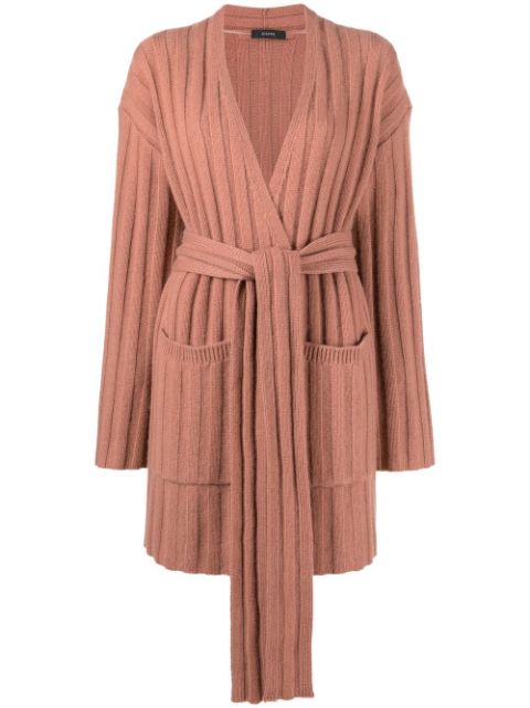 JOSEPH tie-waist cashmere cardigan